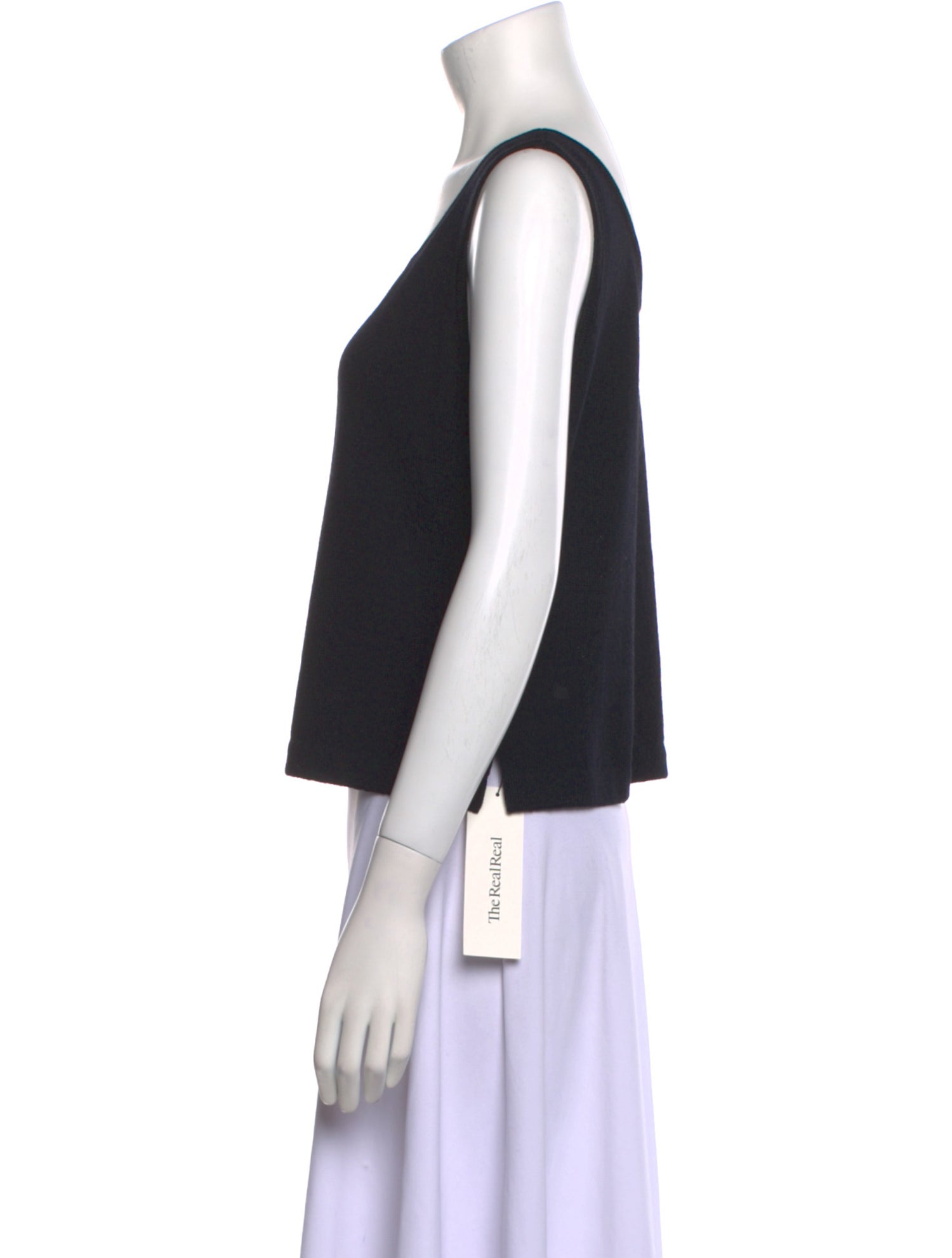 St. John Wool Scoop Neck Top