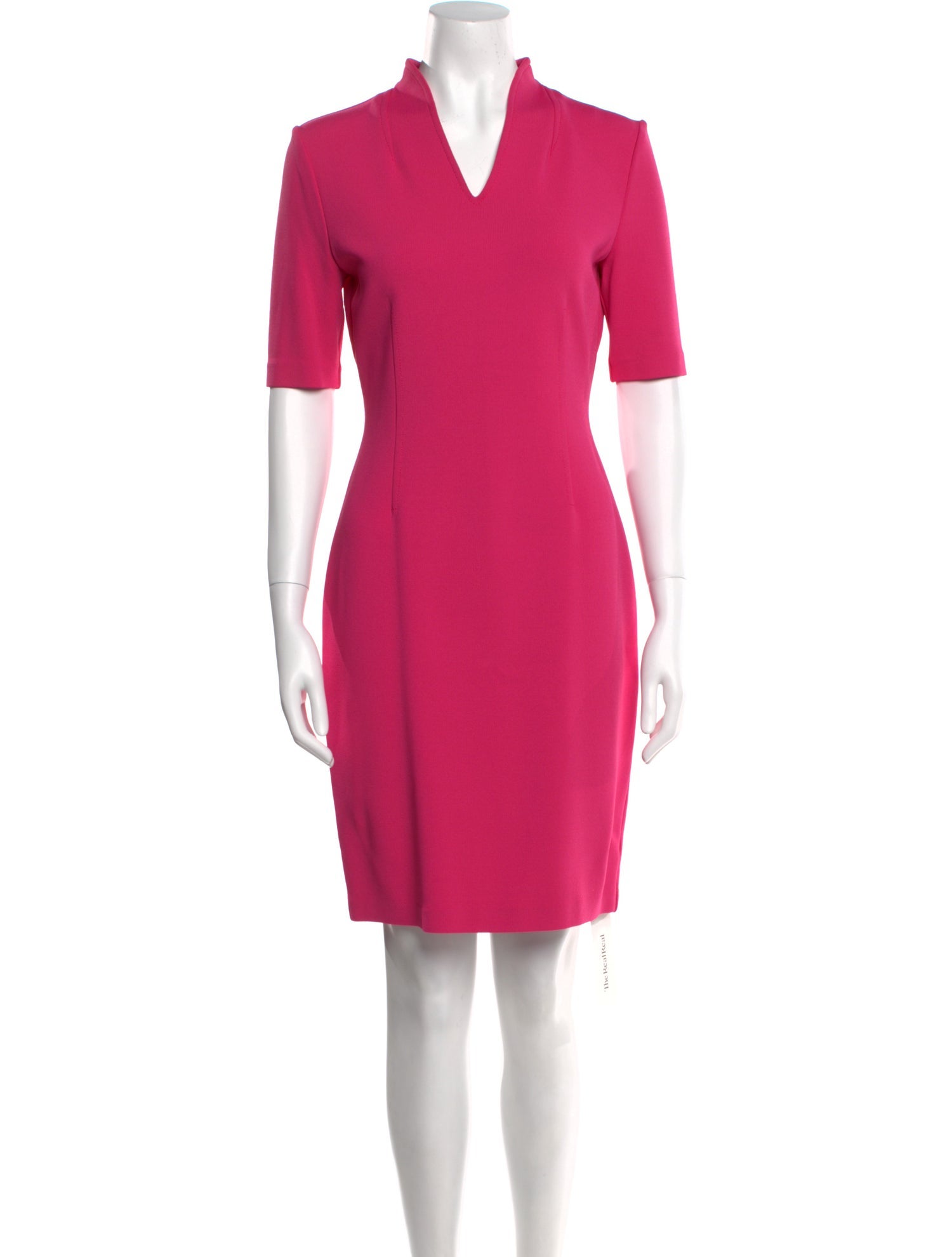 St. John V-Neck Knee-Length Dress