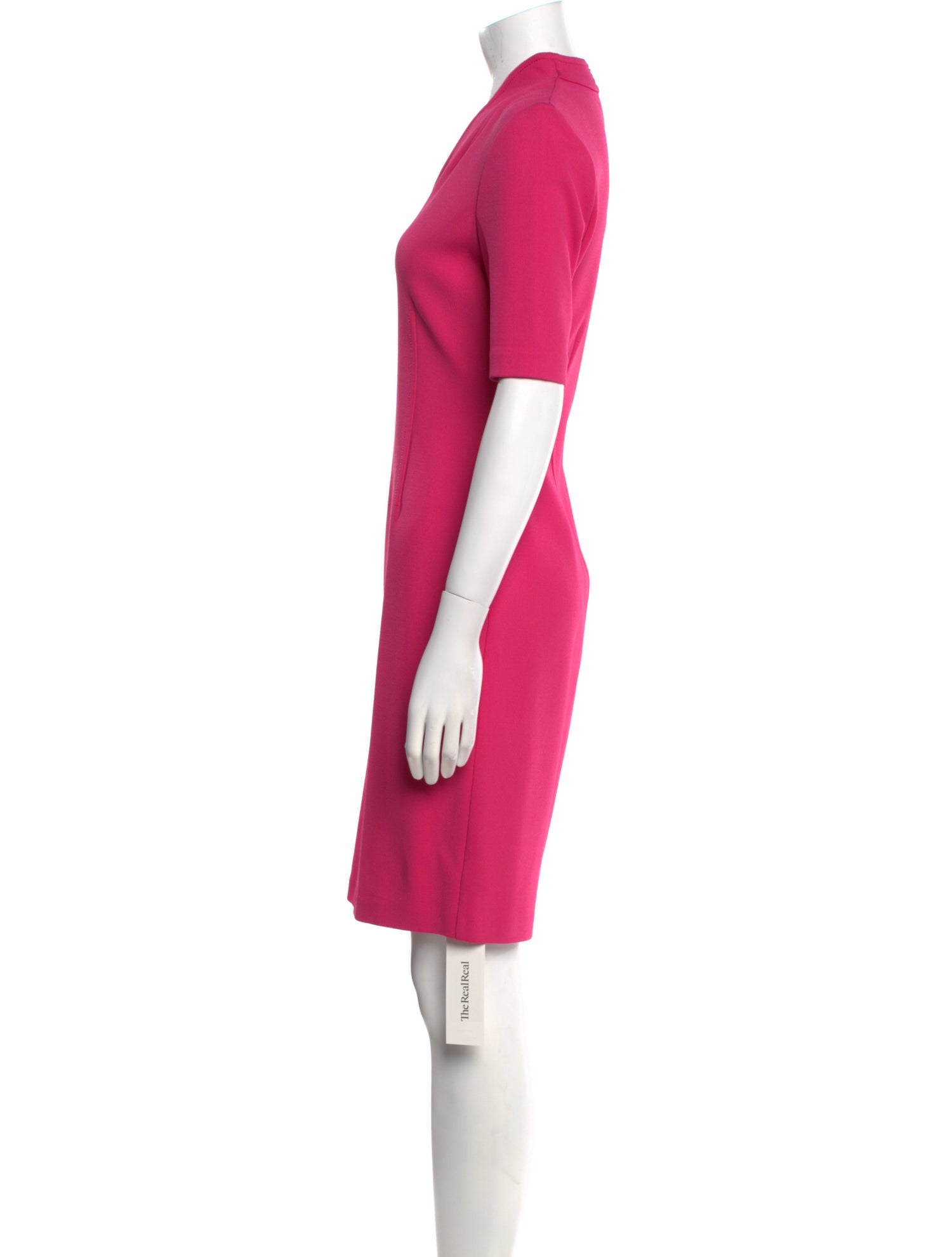 St. John V-Neck Knee-Length Dress