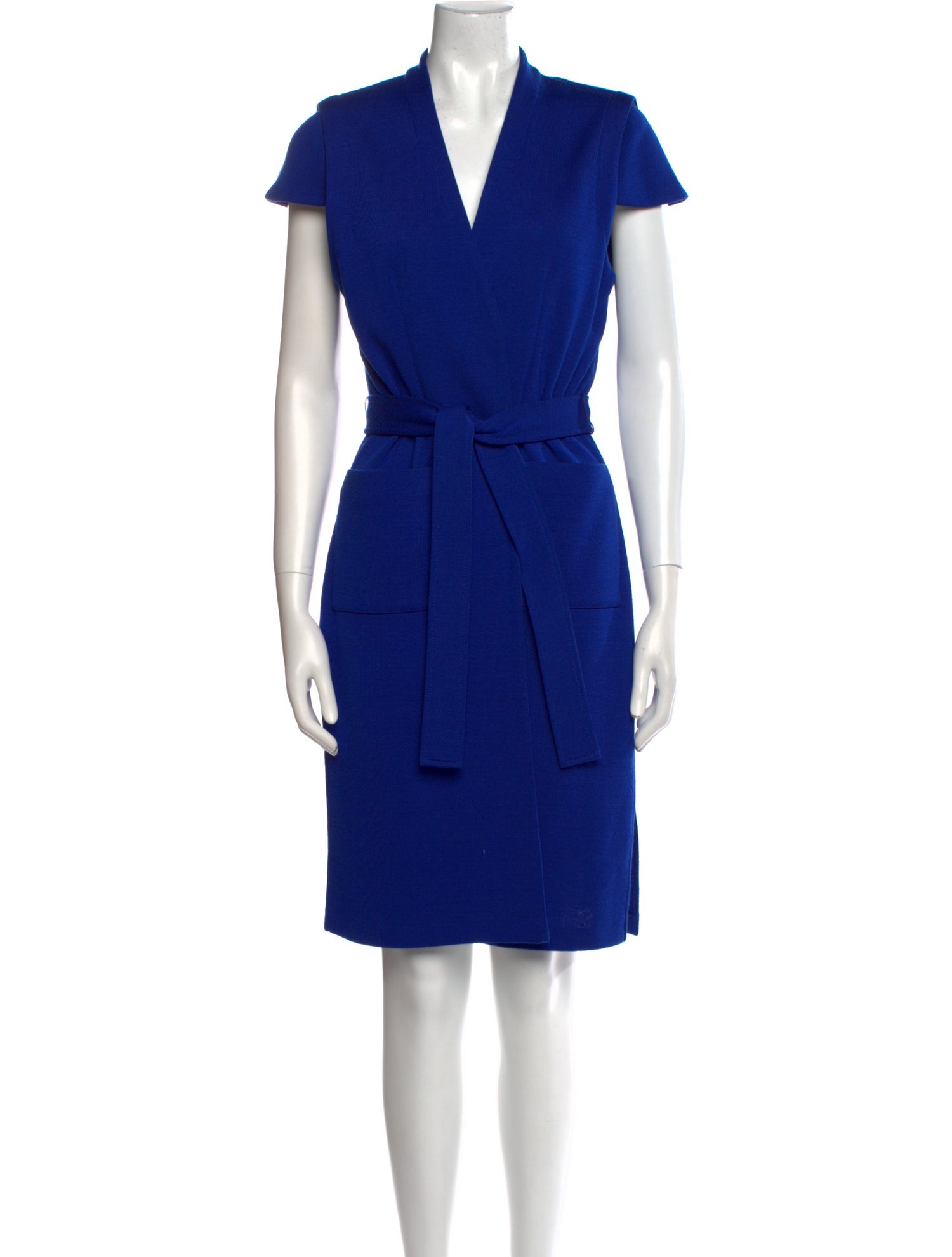 St. John Wool Knee-Length Dress