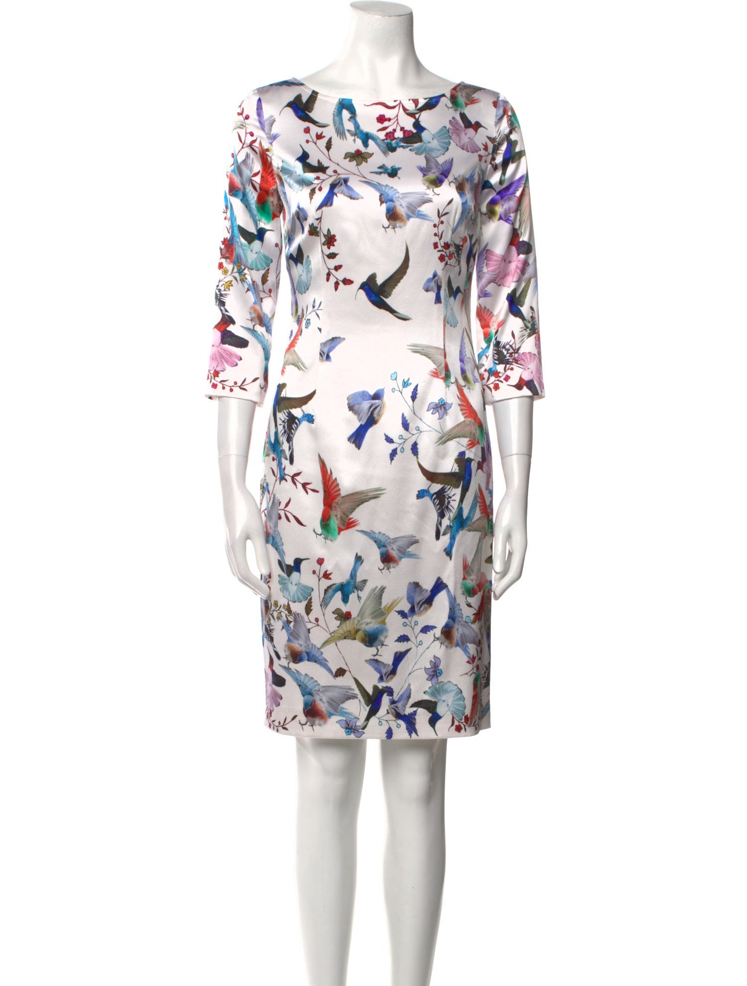 St. John Silk Knee-Length Dress