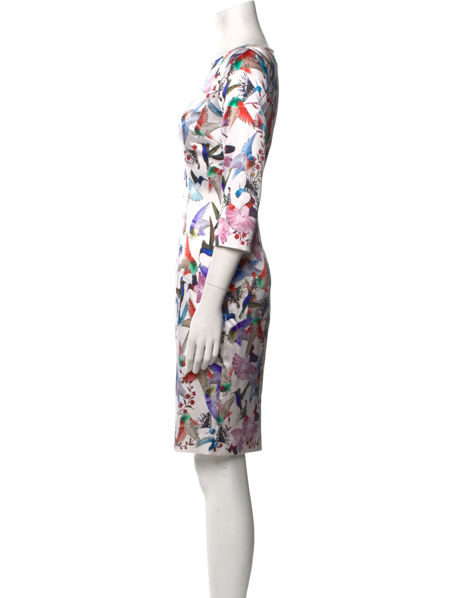 St. John Silk Knee-Length Dress