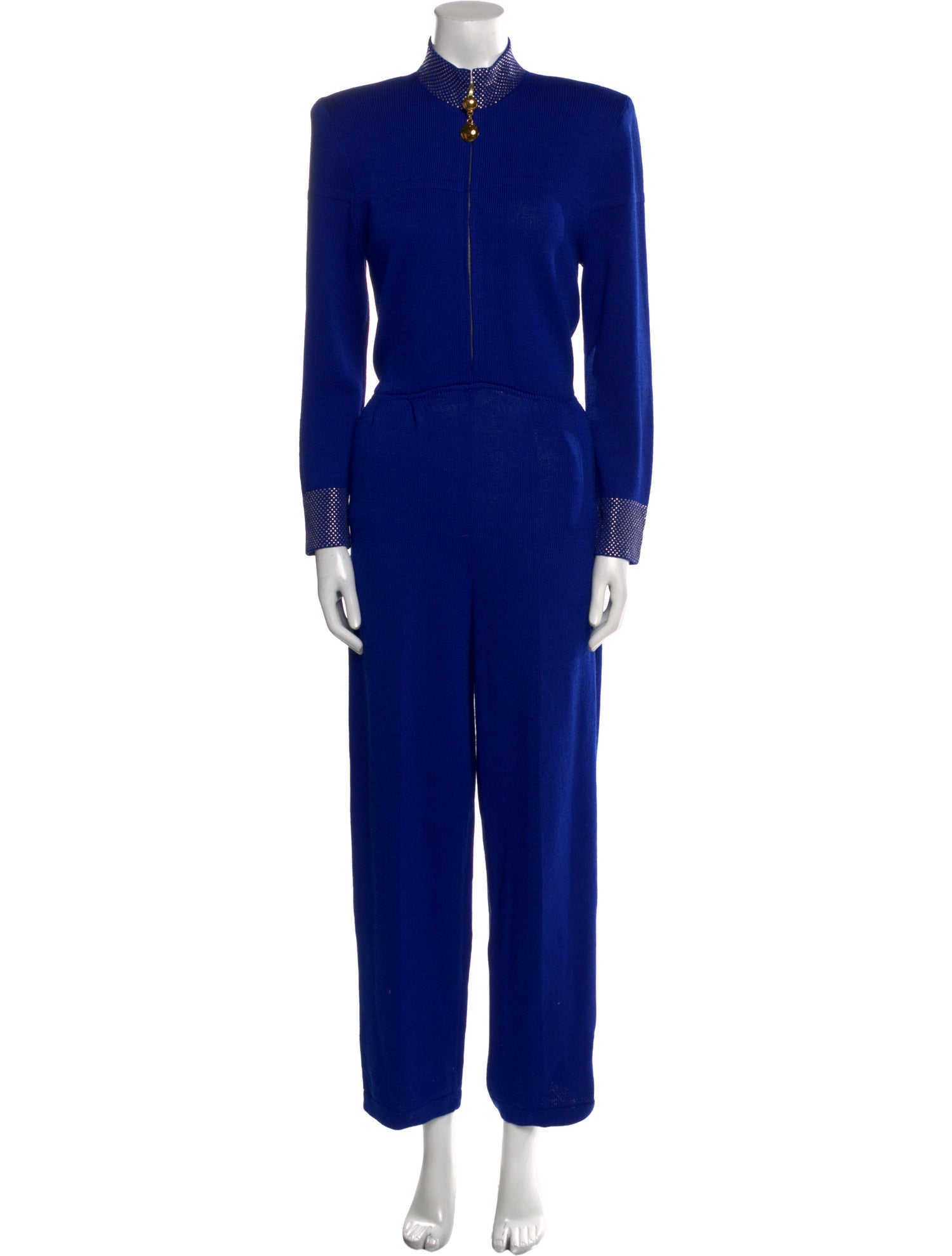 St. John Mock Neck Jumpsuit