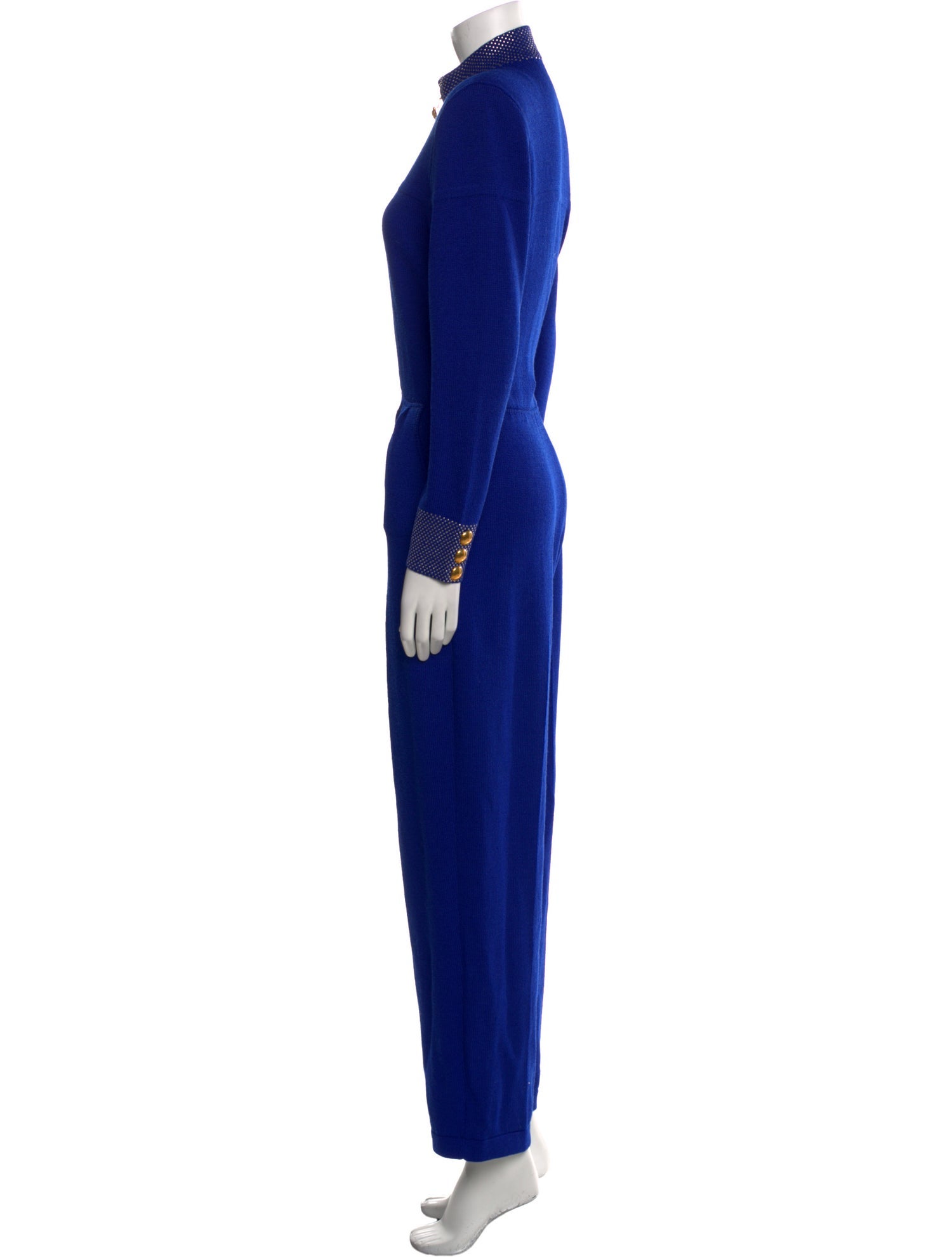 St. John Mock Neck Jumpsuit
