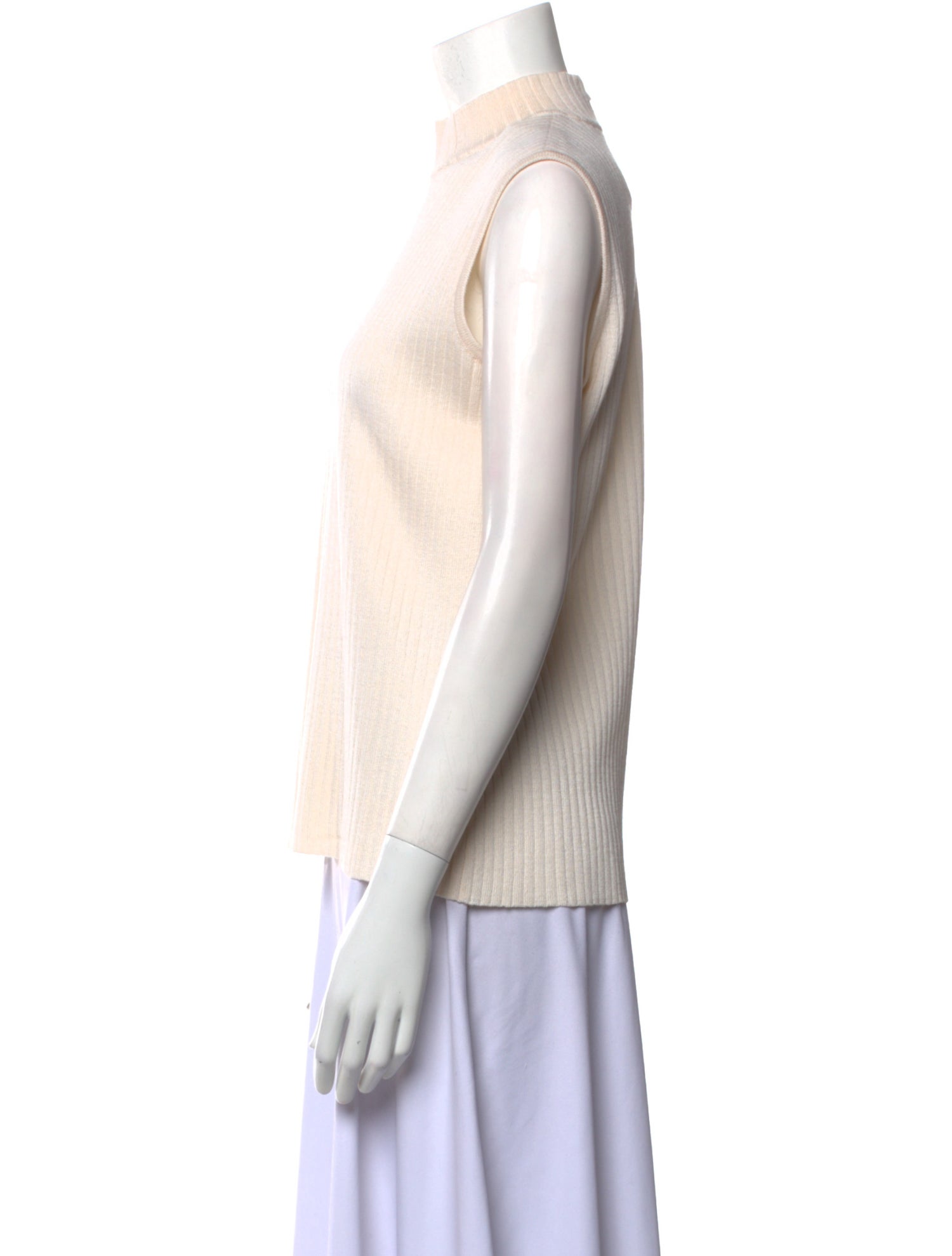 St. John Wool Mock Neck Sweater
