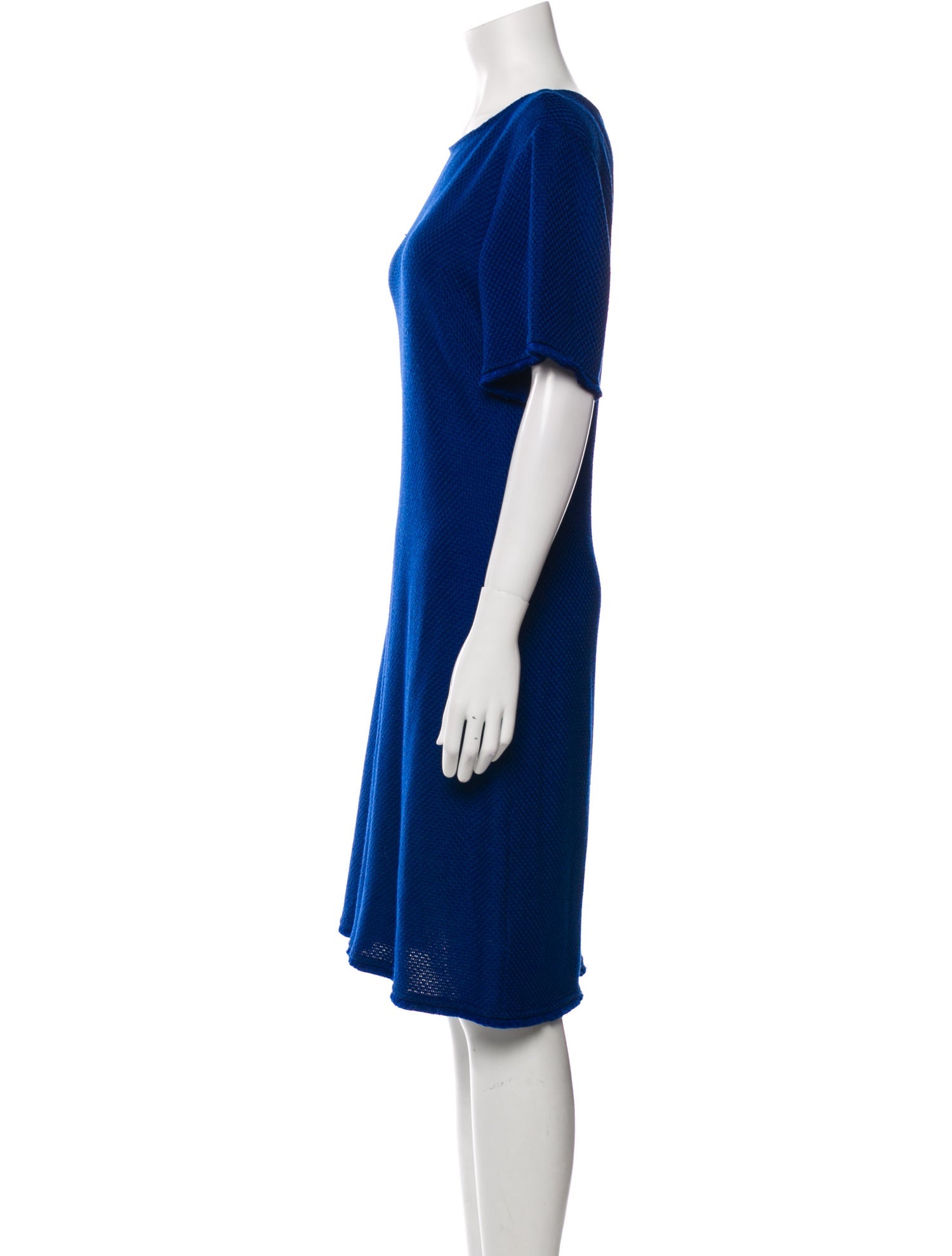 St. John Bateau Neckline Knee-Length Dress
