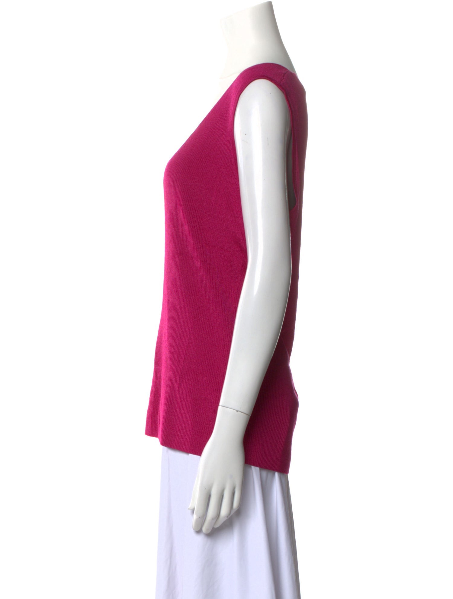 St. John Wool Scoop Neck Top