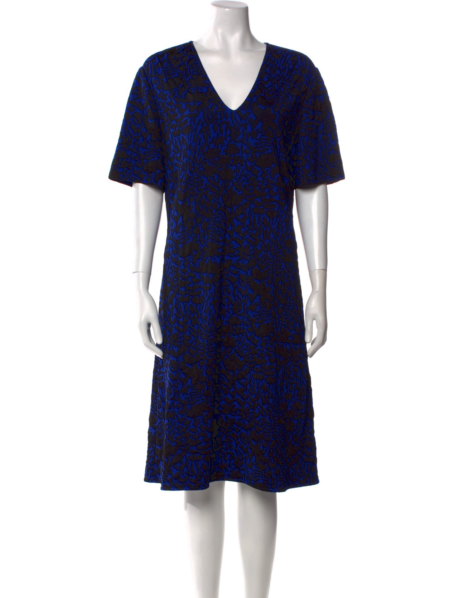 St. John Printed Midi Length Dress