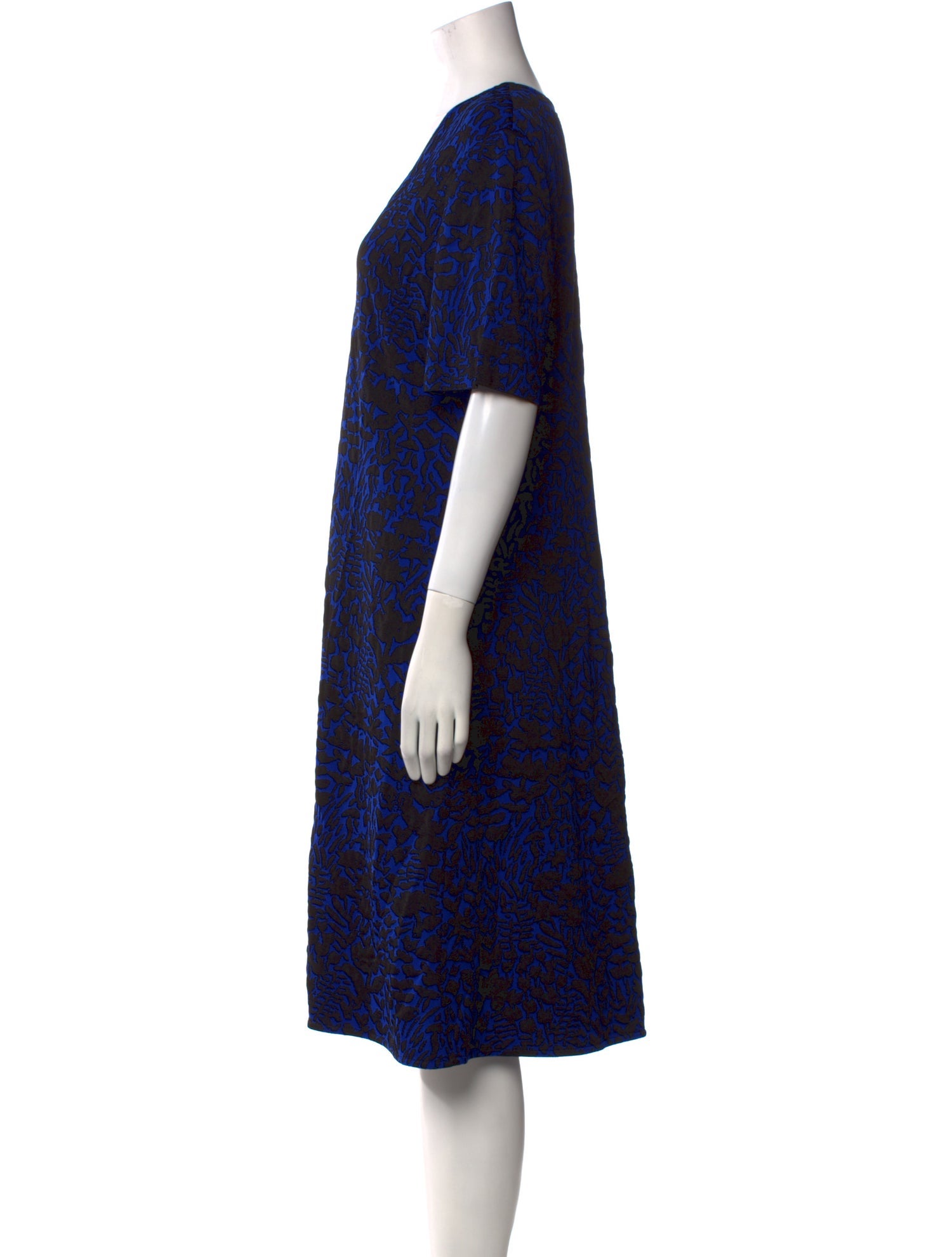 St. John Printed Midi Length Dress
