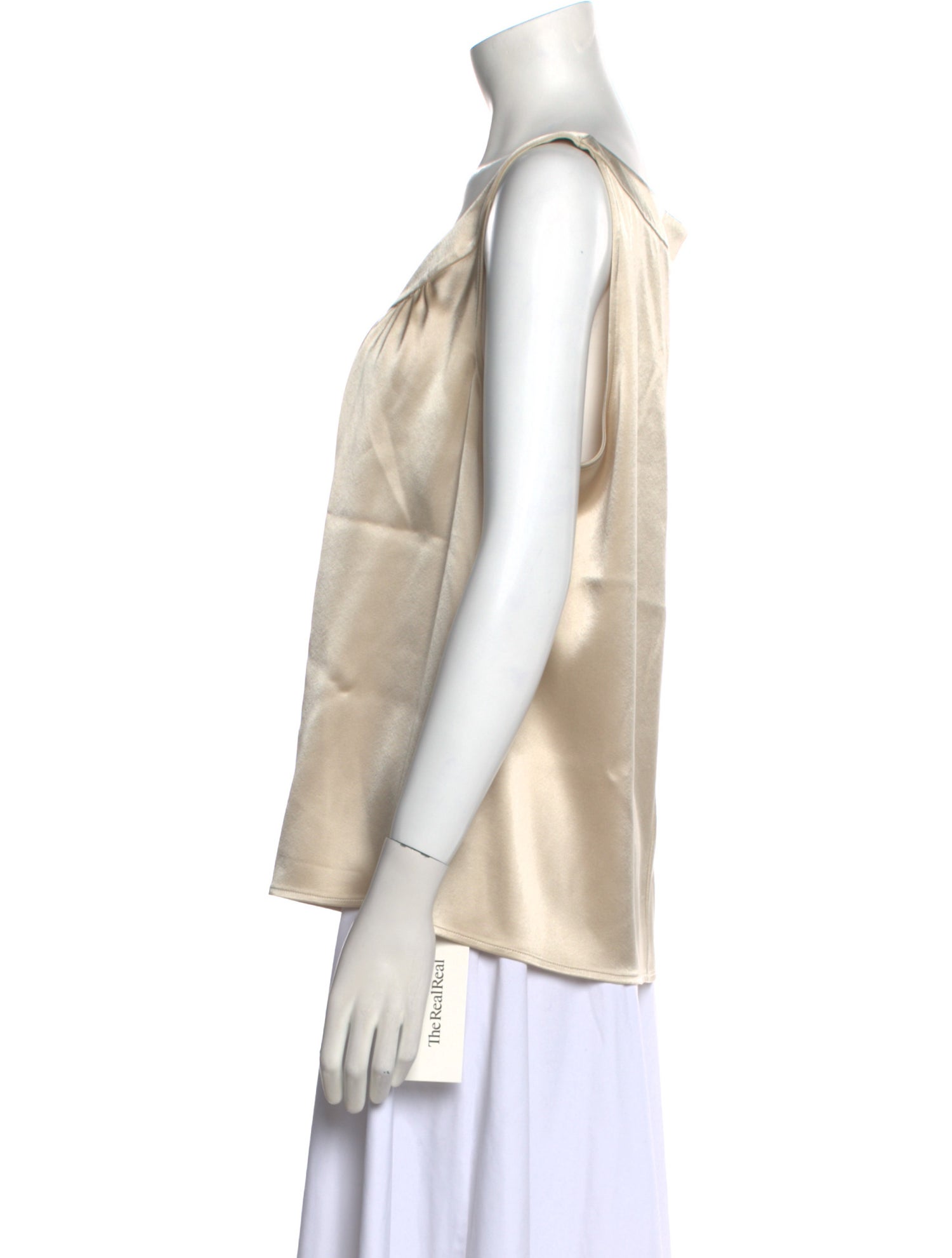 St. John Scoop Neck Sleeveless Blouse