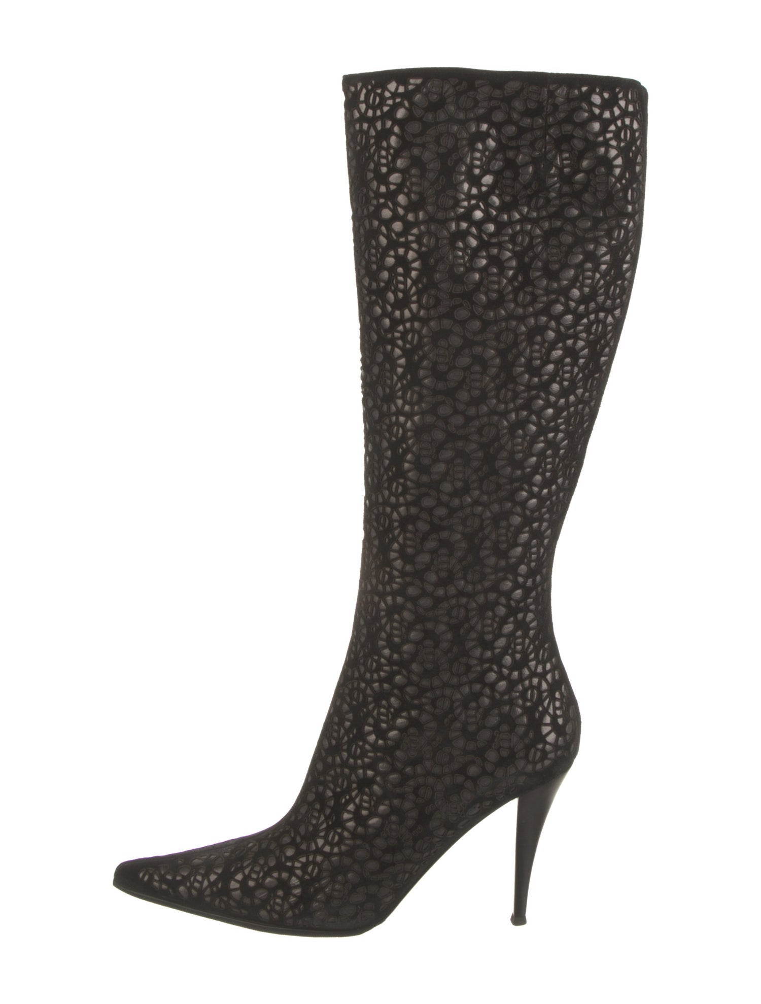 St. John Suede Printed Boots