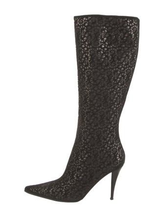 St. John Suede Printed Boots