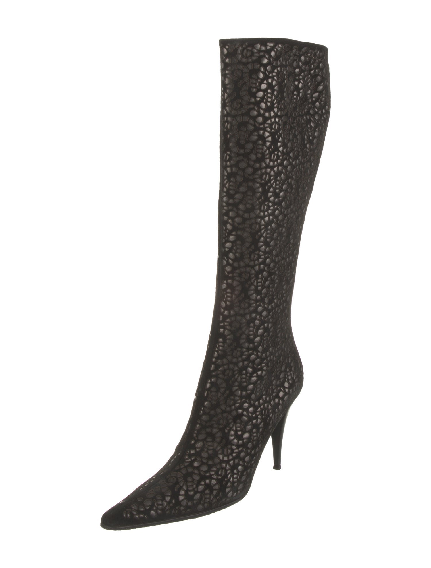 St. John Suede Printed Boots