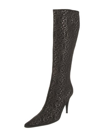 St. John Suede Printed Boots