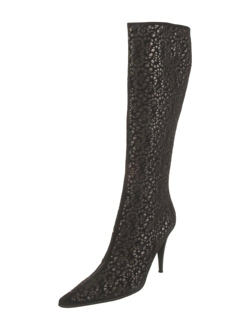 St. John Suede Printed Boots