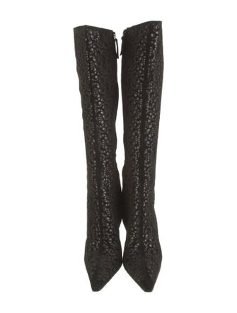 St. John Suede Printed Boots