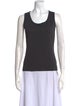 St. John Scoop Neck Sleeveless Top