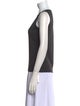 St. John Scoop Neck Sleeveless Top