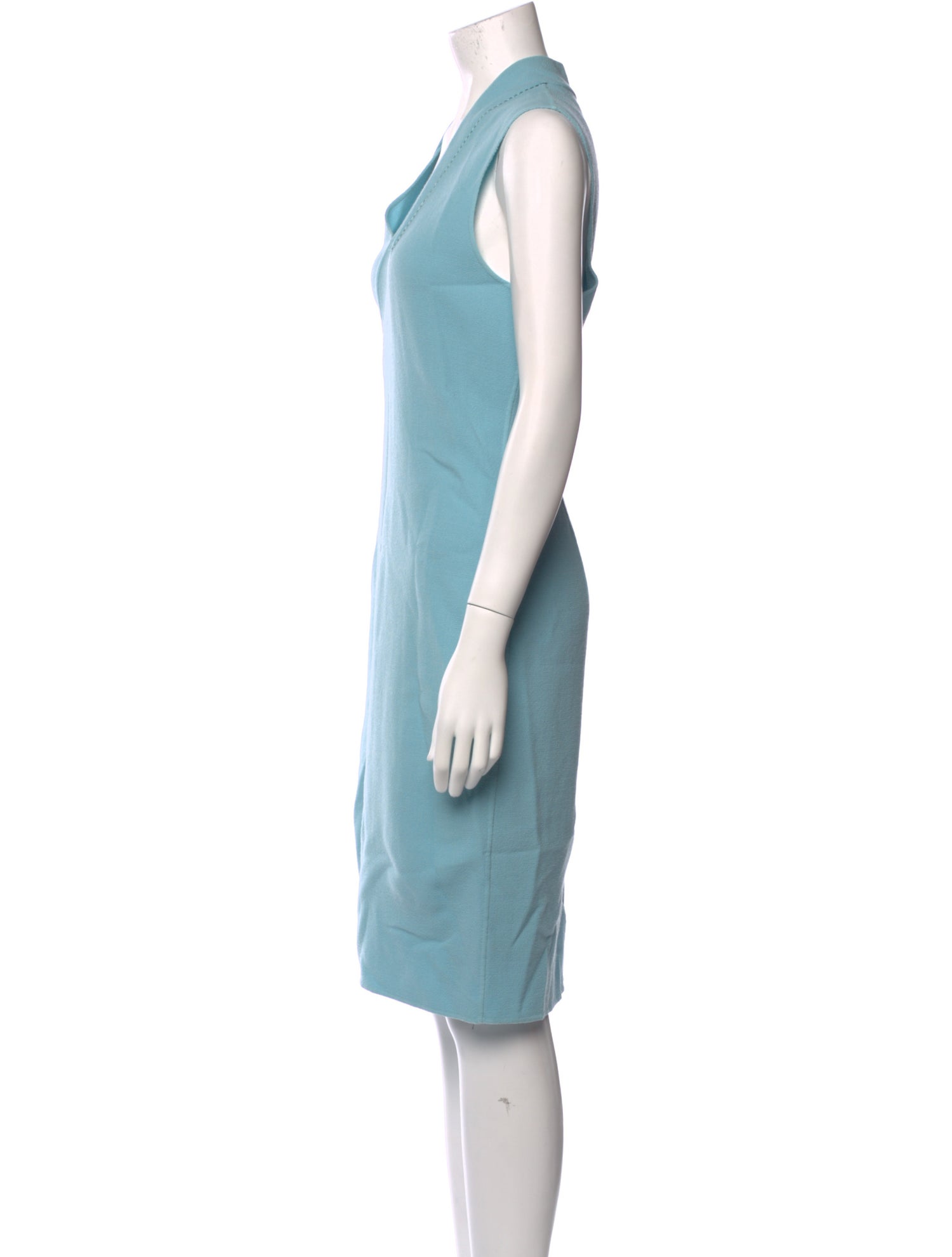 St. John Wool Midi Length Dress