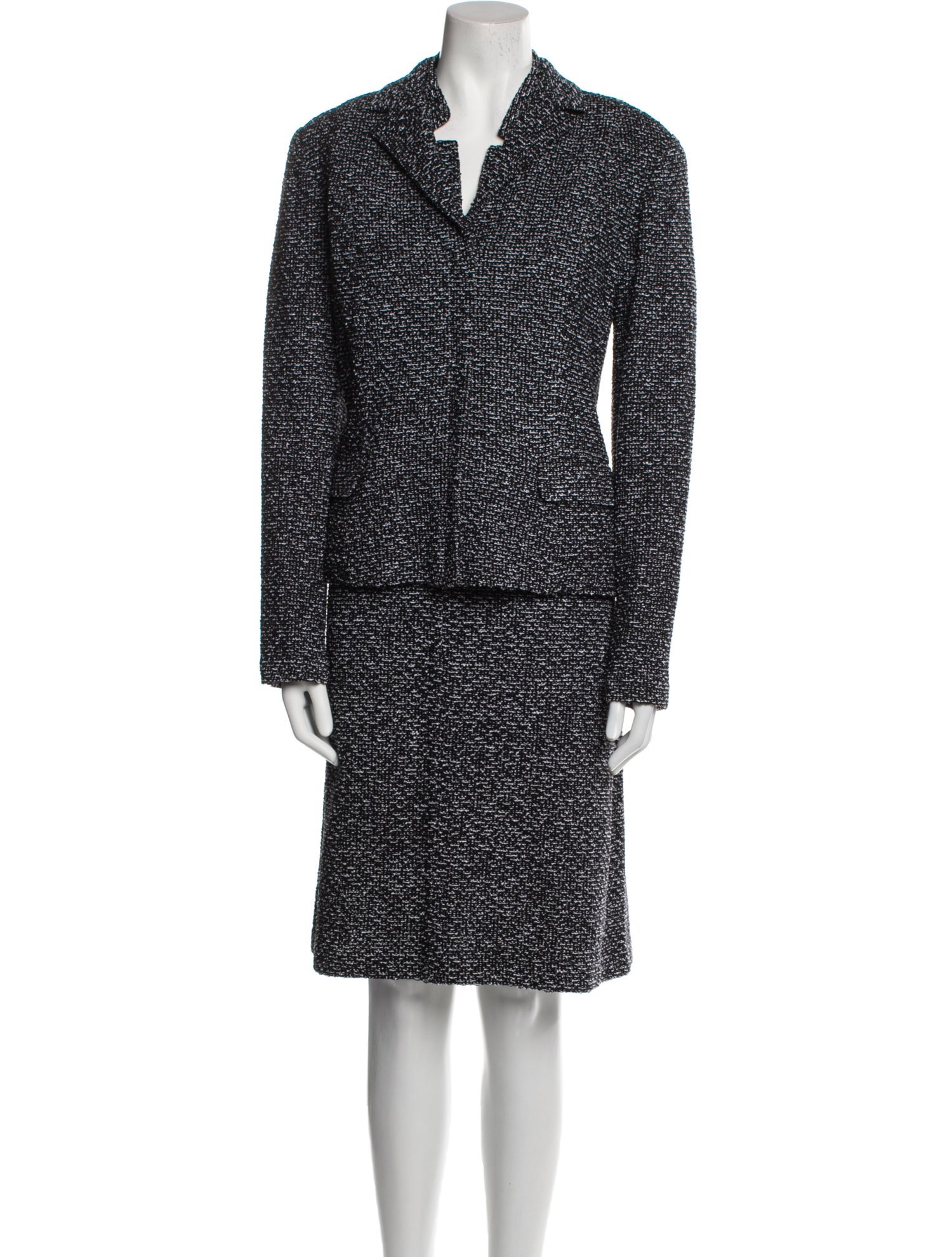 St. John Tweed Pattern Dress Set