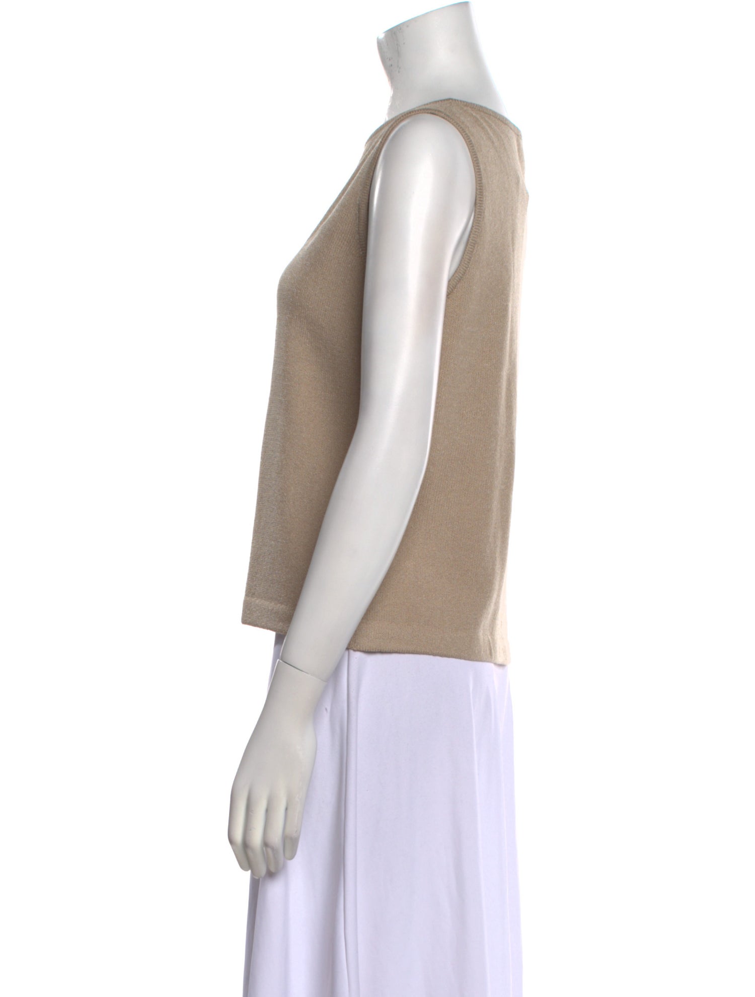 St. John Wool Bateau Neckline Top
