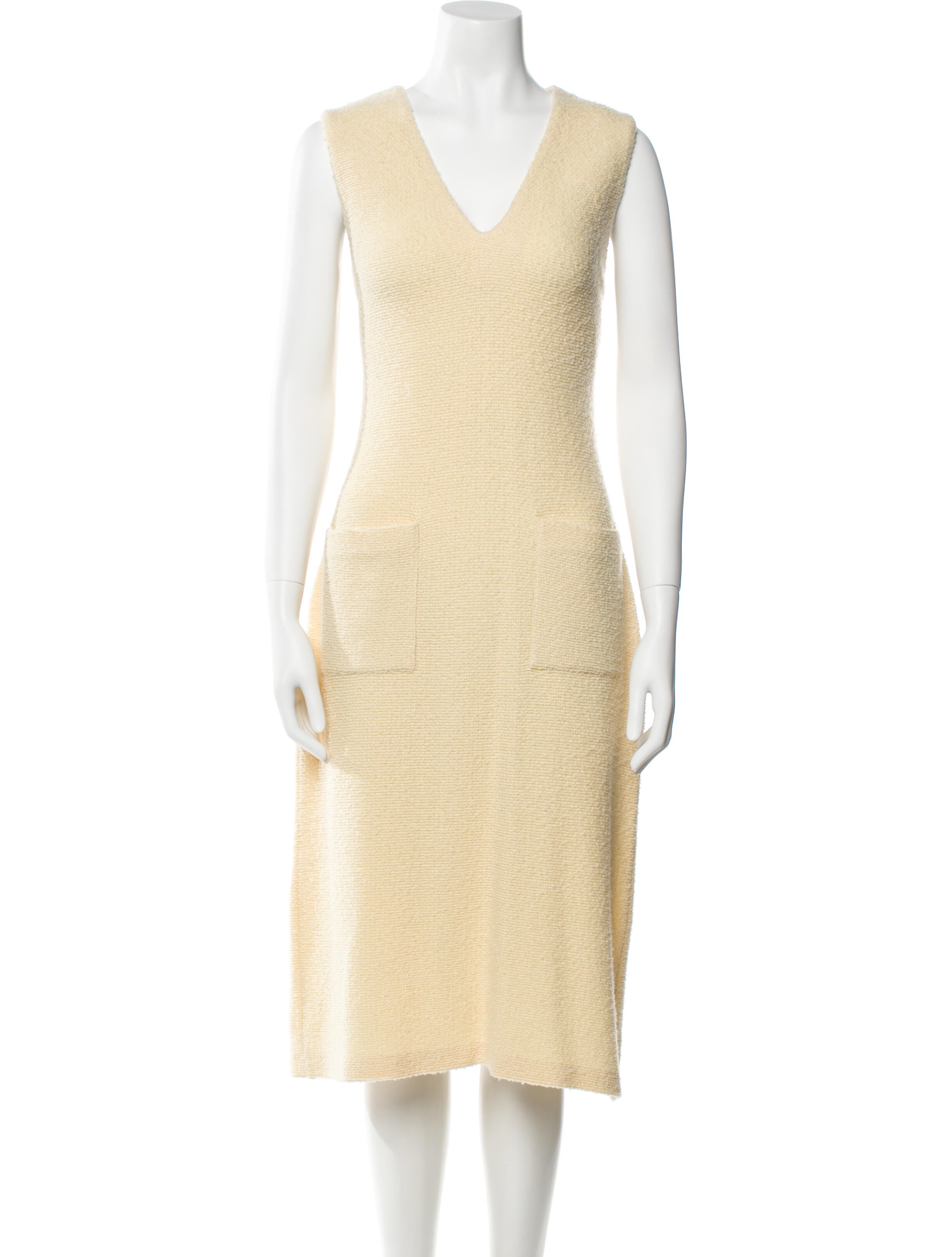 St. John Wool Midi Length Dress