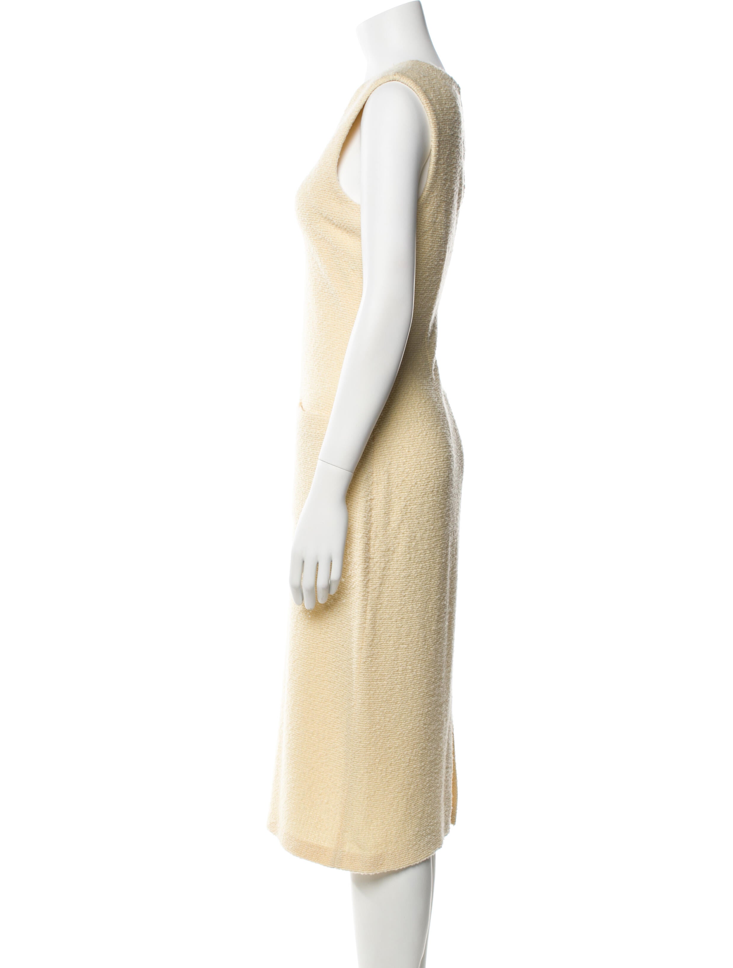 St. John Wool Midi Length Dress