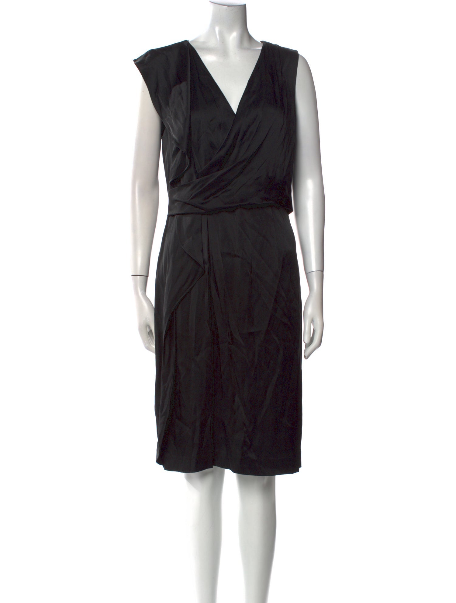 St. John V-Neck Knee-Length Dress