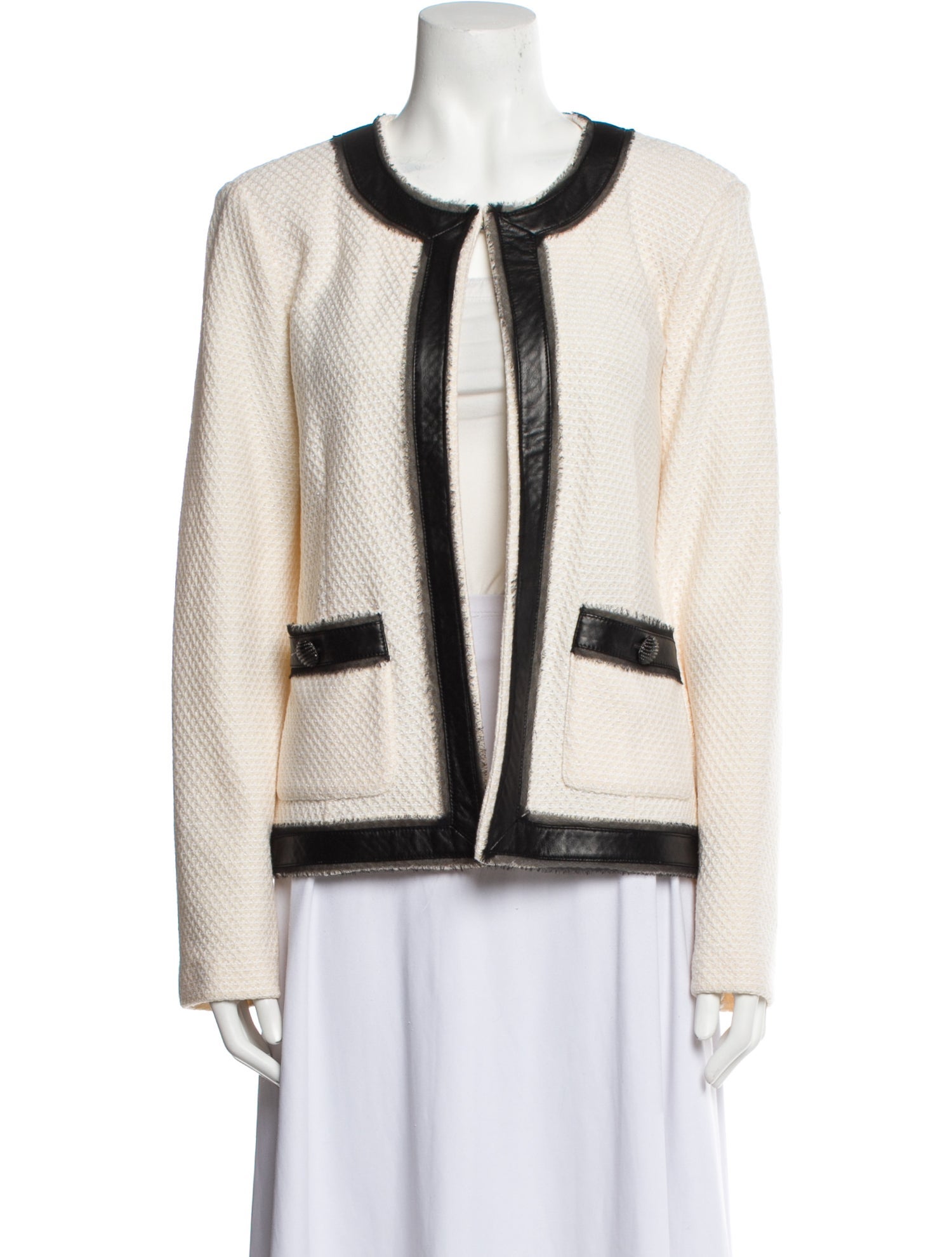 St. John Wool Striped Evening Jacket