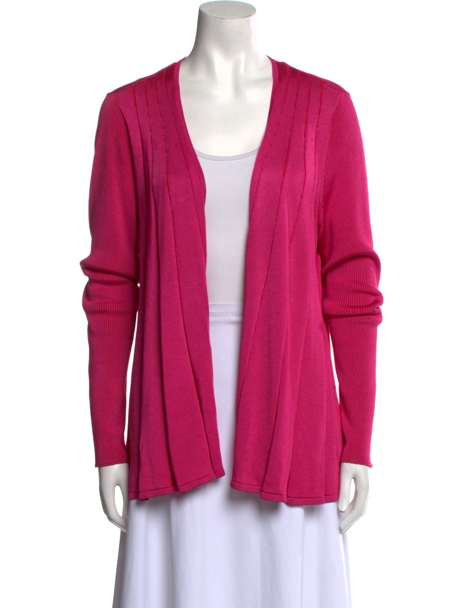 St. John Wool Open Front Sweater