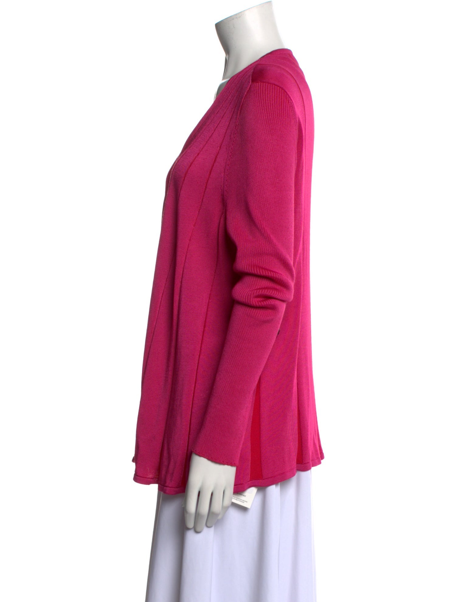 St. John Wool Open Front Sweater