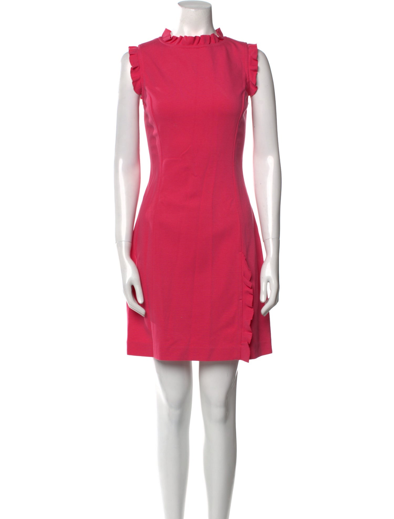 St. John Mock Neck Mini Dress