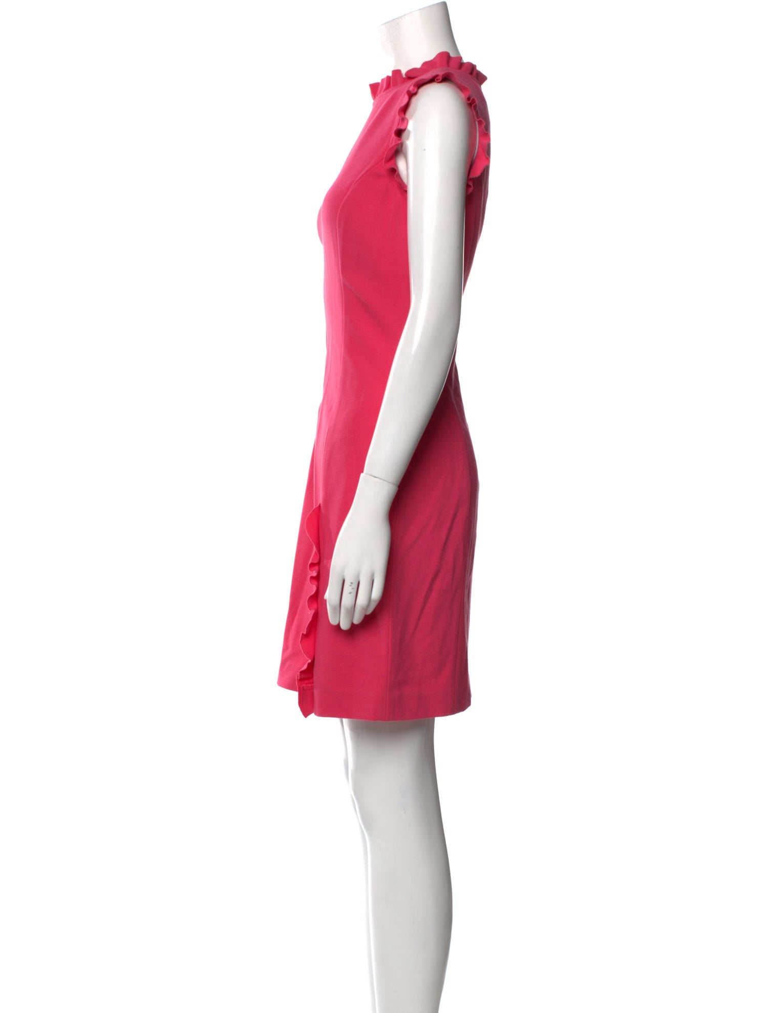 St. John Mock Neck Mini Dress
