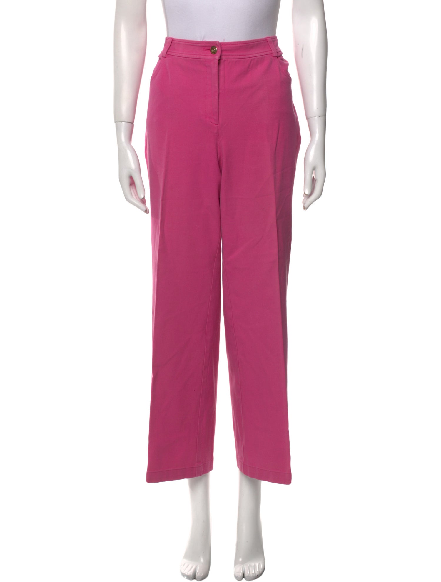 St. John Mid-Rise Wide Leg Jeans