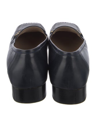 St. John Leather Chain-Link Accents Pumps