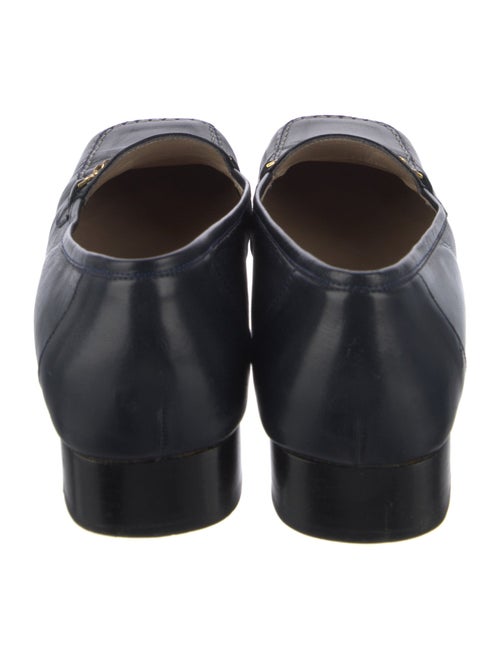 St. John Leather Chain-Link Accents Pumps