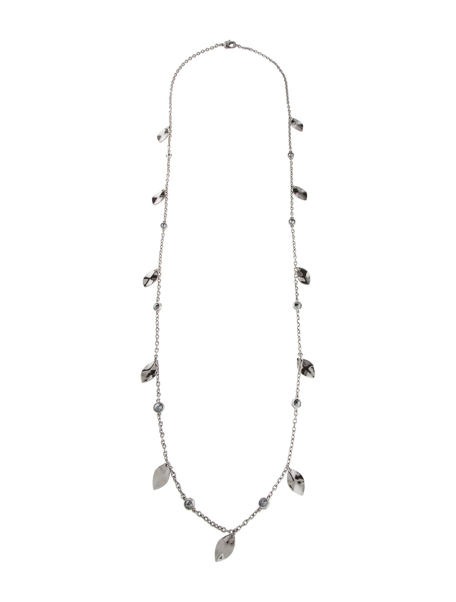 St. John Crystal & Leaf Station Necklace