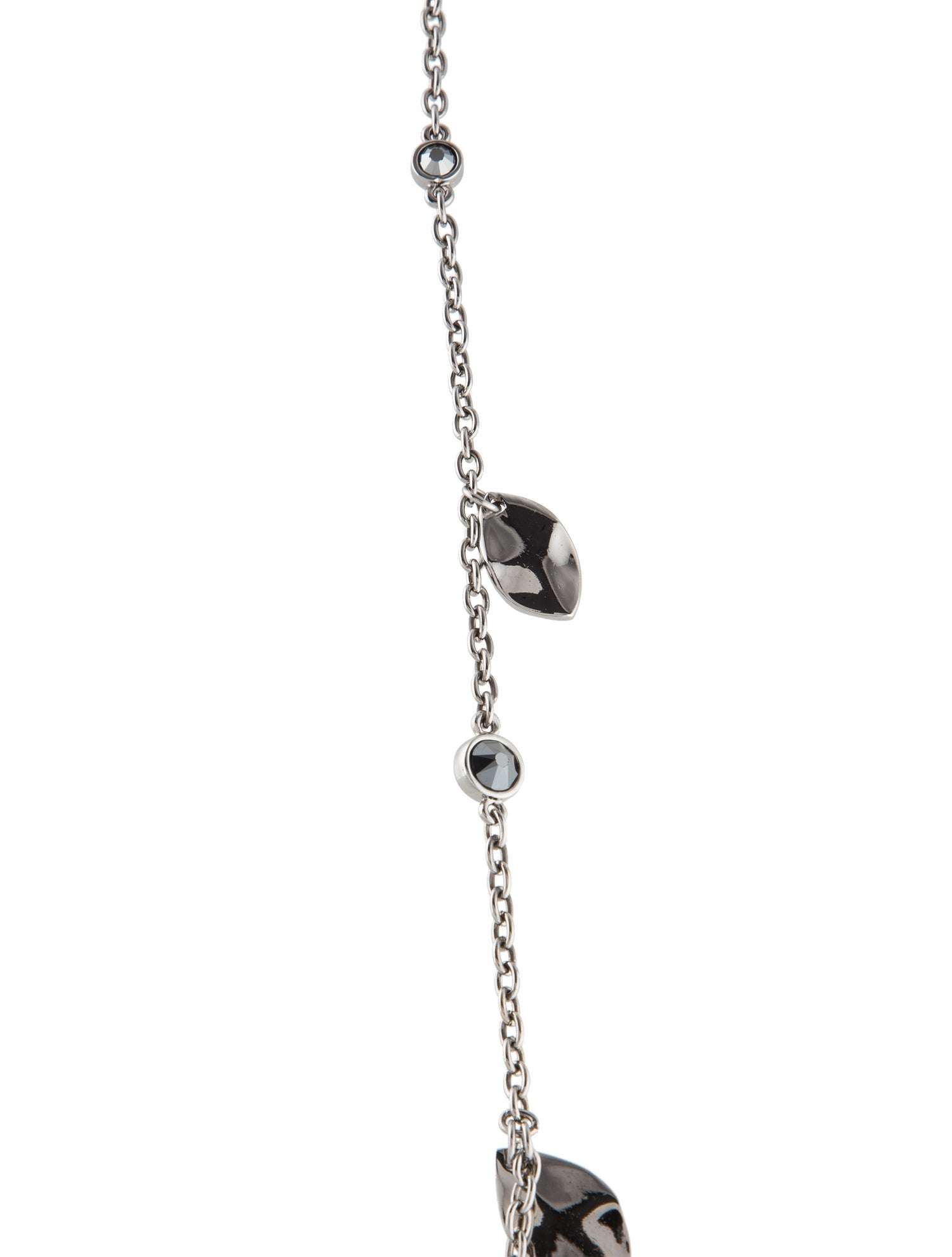 St. John Crystal & Leaf Station Necklace