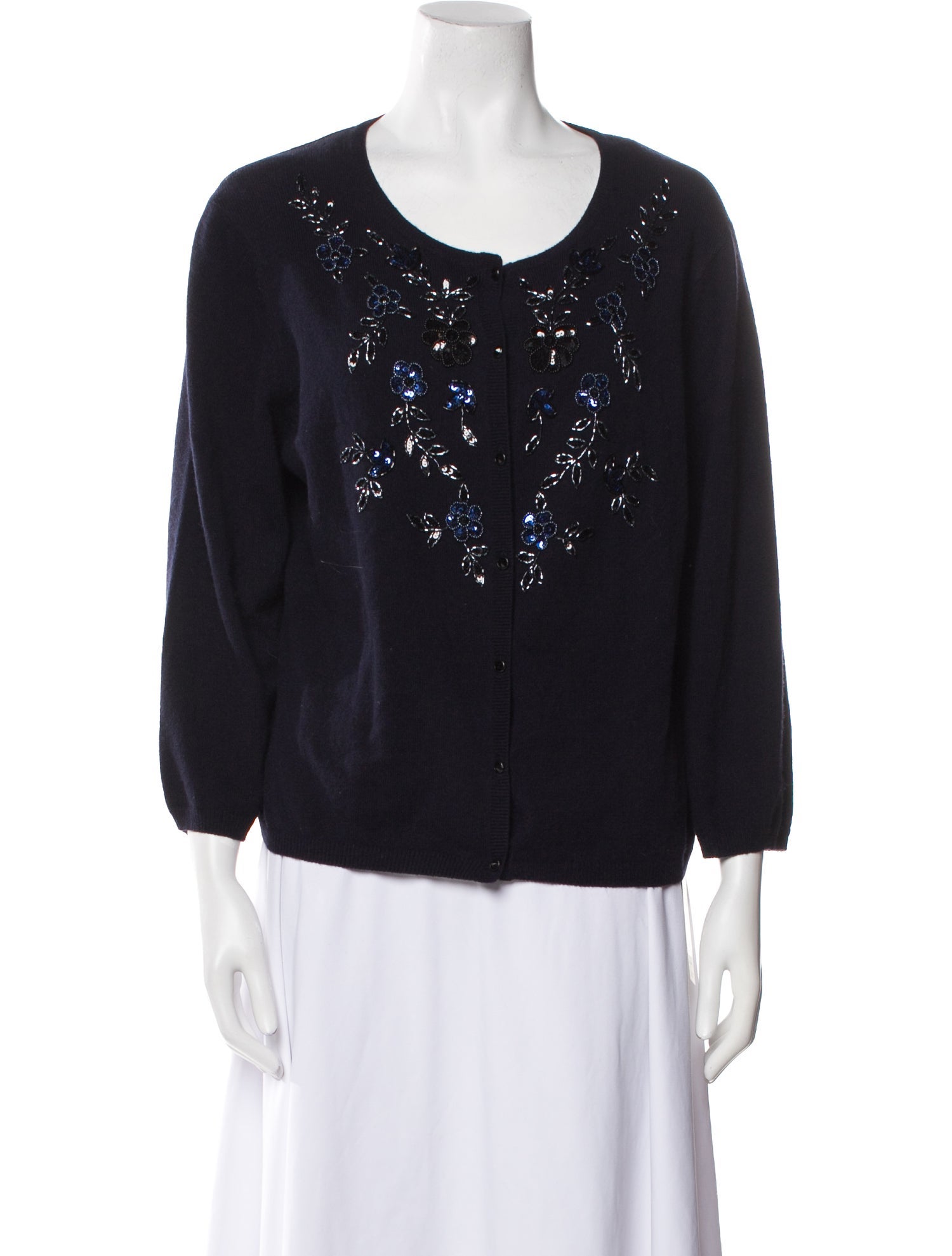 St. John Wool Scoop Neck Sweater