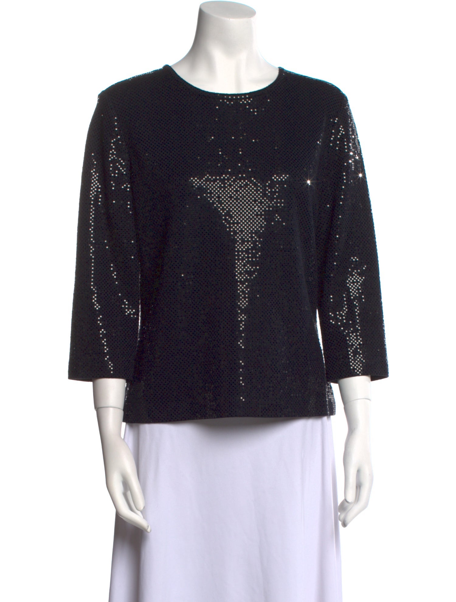 St. John Wool Crew Neck Top