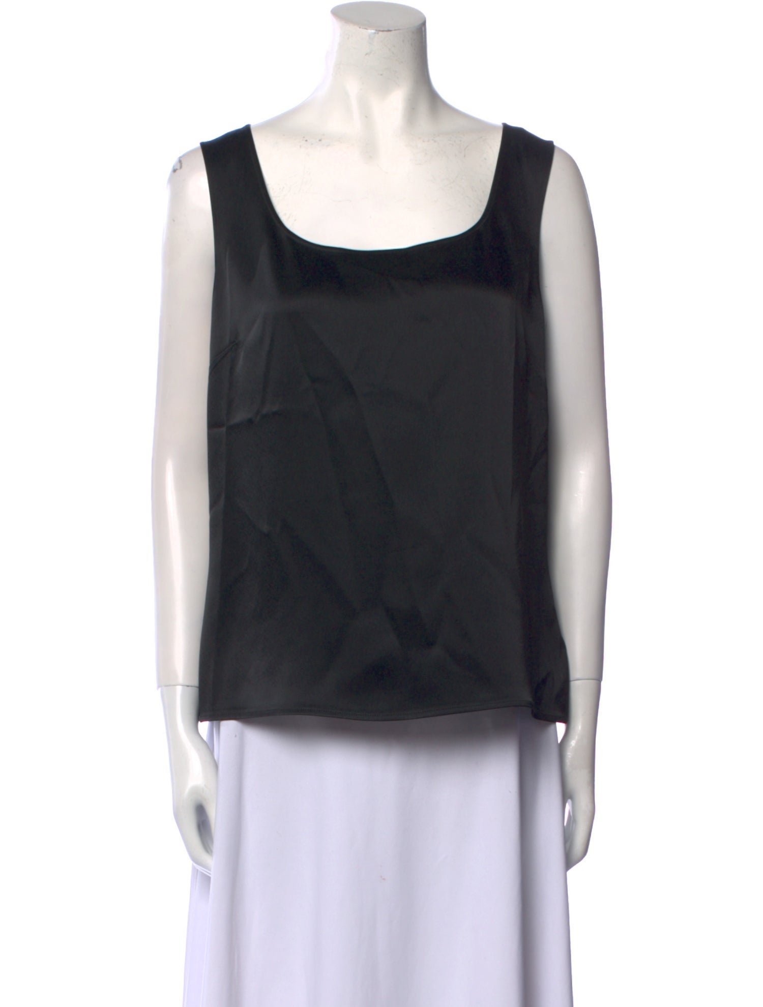 St. John Scoop Neck Sleeveless Top
