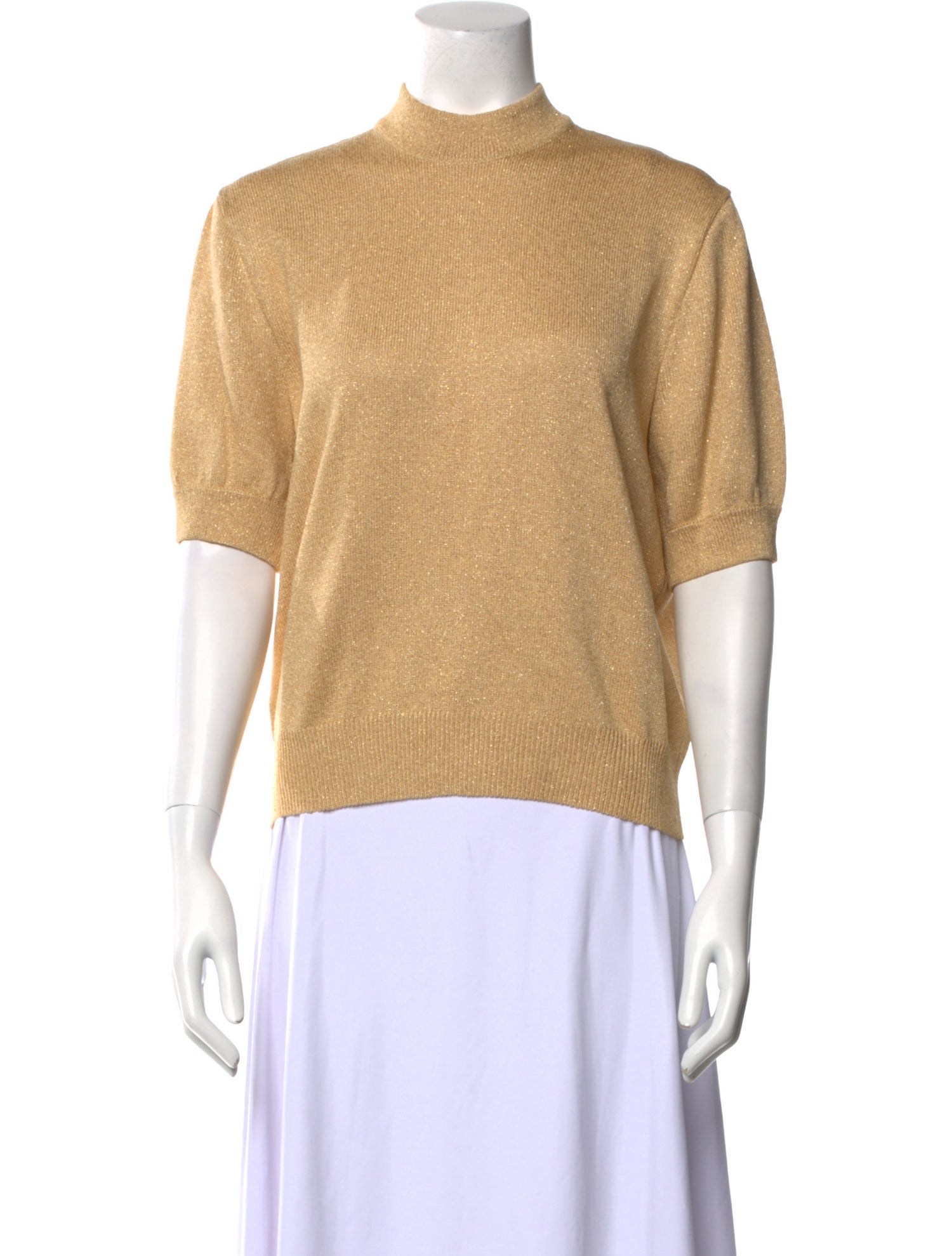 St. John Vintage Mock Neck Sweater