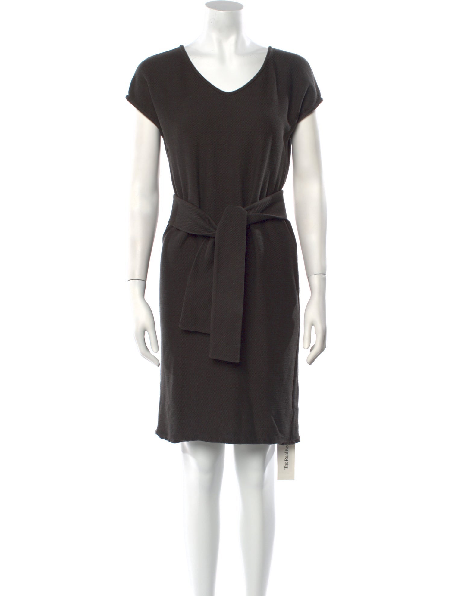 St. John V-Neck Mini Dress