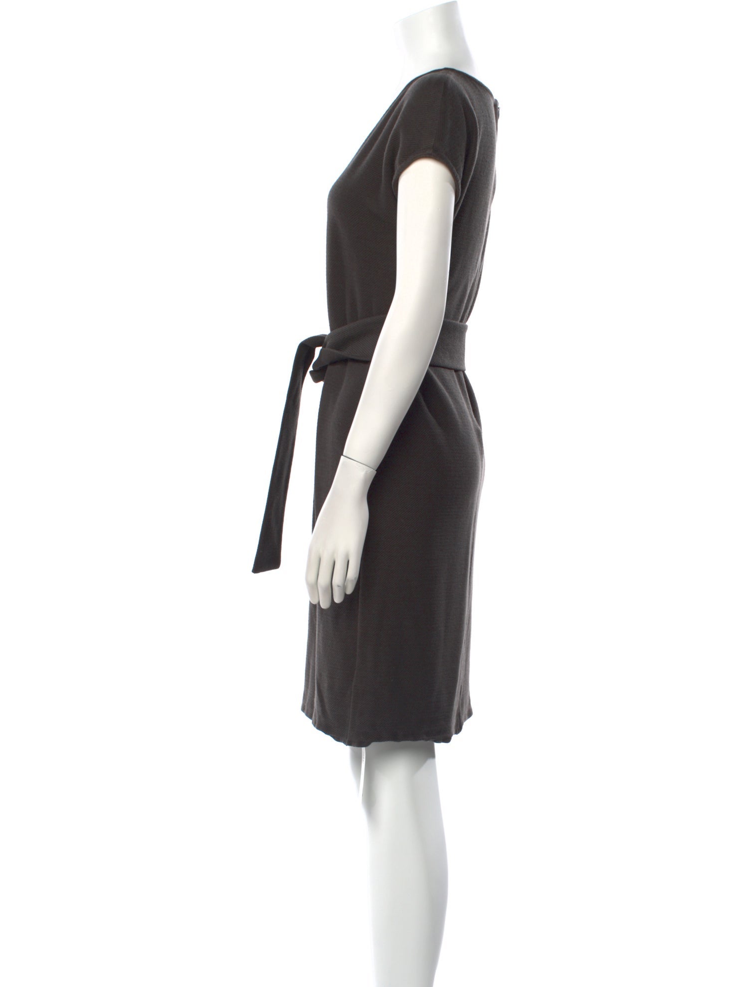 St. John V-Neck Mini Dress