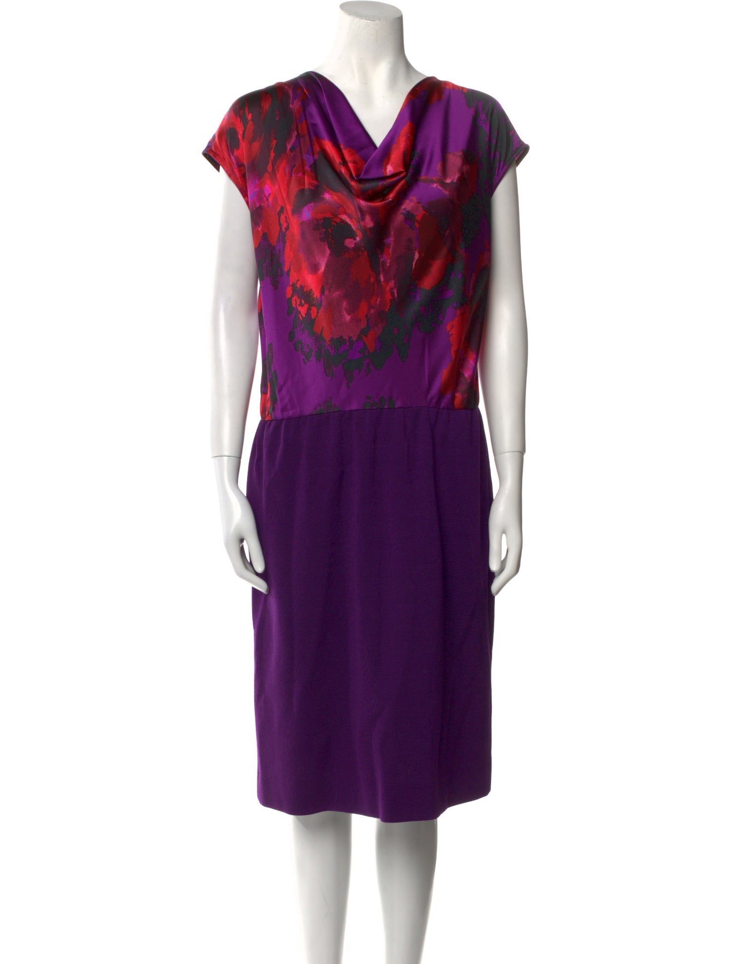 St. John Wool Knee-Length Dress