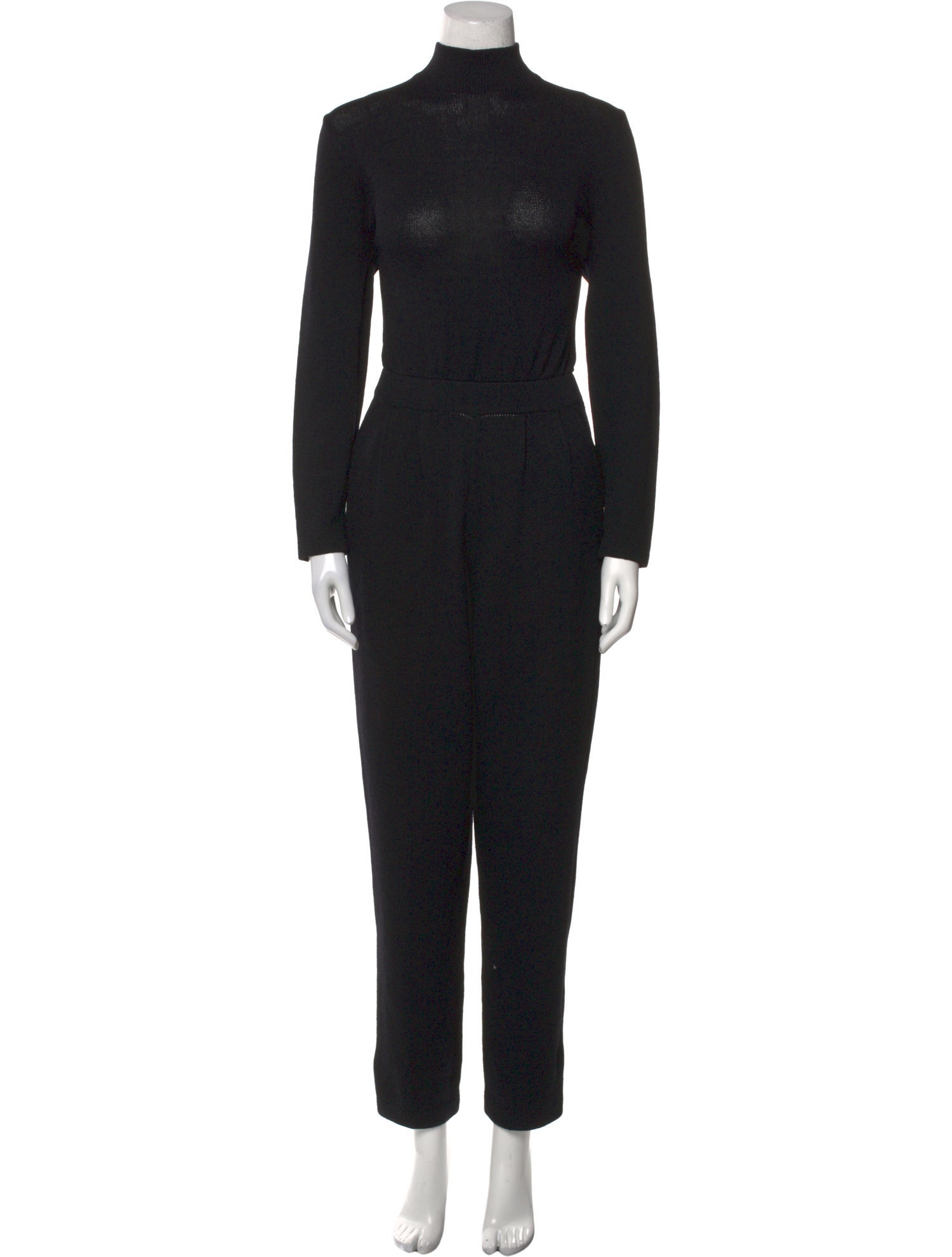 St. John Mock Neck Jumpsuit