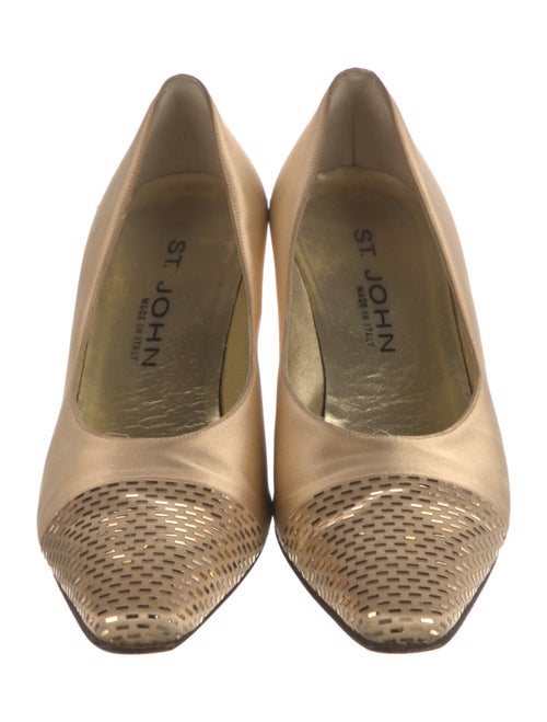 St. John Satin Sequin Embellishments Pumps
