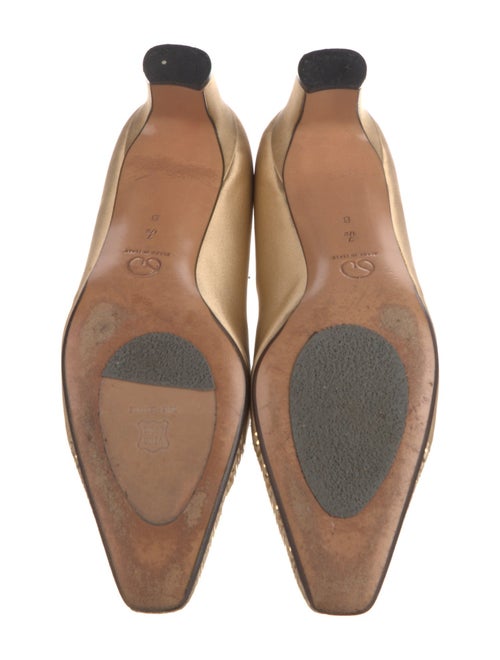 St. John Satin Sequin Embellishments Pumps