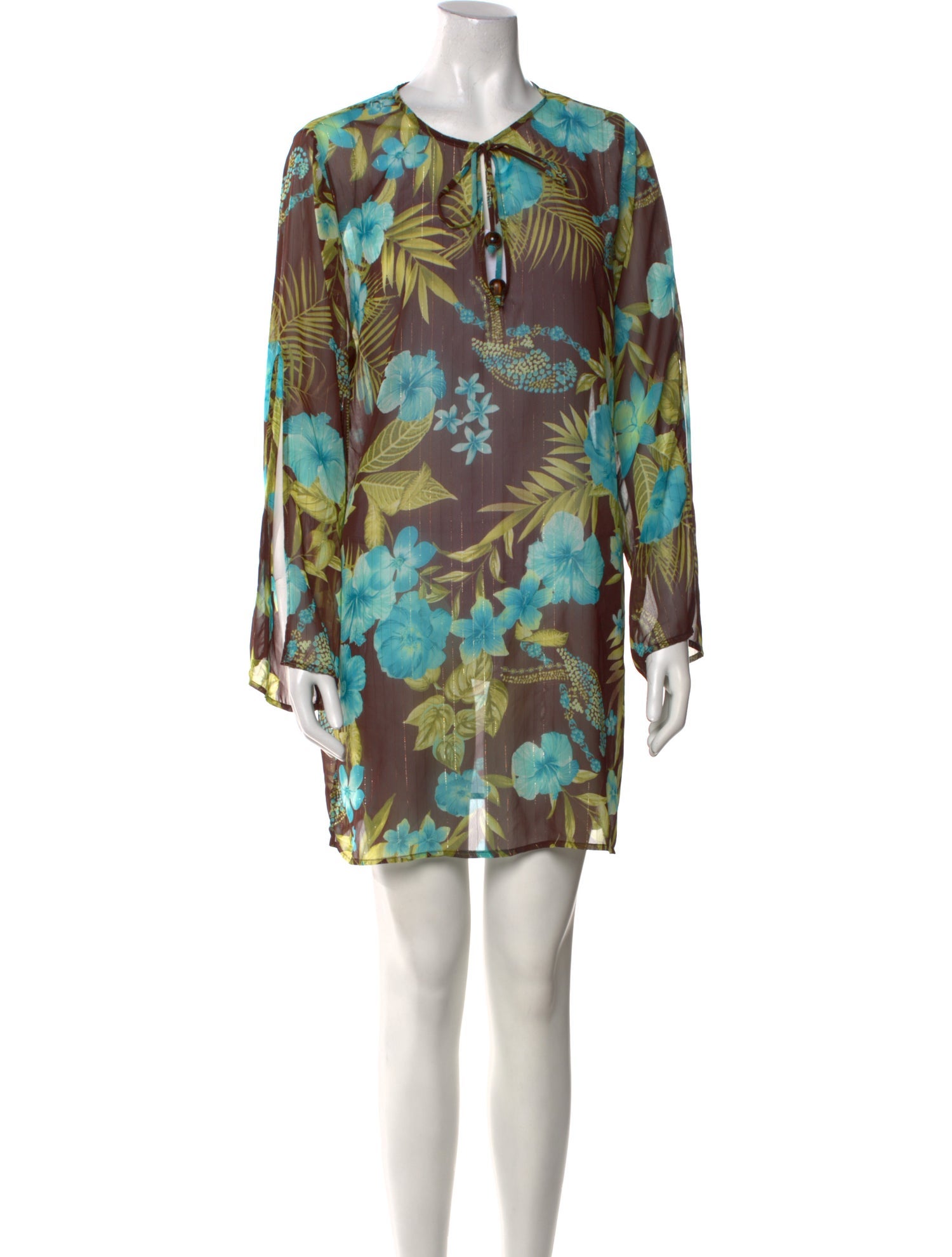 St. John Floral Print Mini Dress