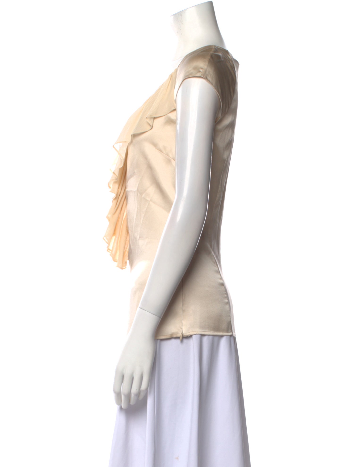 St. John V-Neck Short Sleeve Blouse